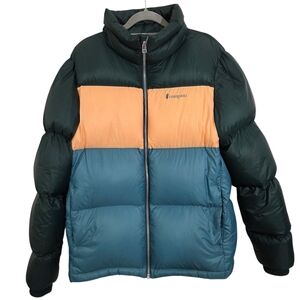 Cotopaxi Solazo Down Jacket Melon Dark Forest Green Puffer Size Large Gorpcore